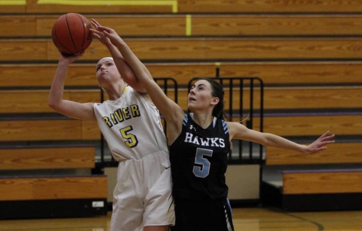 Gracie Brammer, right, will be one of four sophomores slated to start this season for Hockinson.