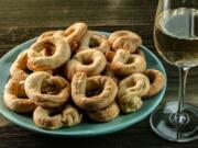 Taralli, a southern Italian crunchy snack.