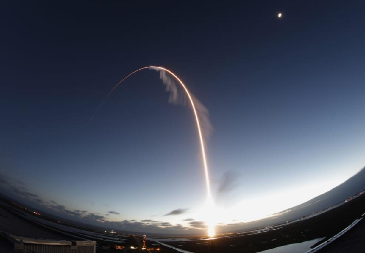 In this long exposure photo, the United Launch Alliance Atlas V rocket carrying the Boeing Starliner crew capsule lifts off on an orbital flight test to the International Space Station from Space Launch Complex 41 at Cape Canaveral Air Force station, Friday, Dec. 20, 2019, in Cape Canaveral, Fla. Boeing&#039;s new capsule ended up in the wrong orbit after lifting off on its first test flight Friday, a blow to the company&#039;s effort to launch astronauts for NASA next year.