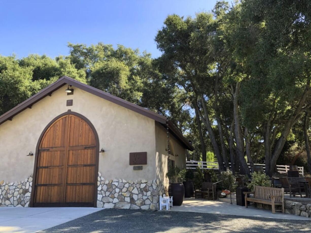 This Oct. 13, 2019 photo shows the tasting room at the Paix Sur Terre winery in Paso Robles, Calif. Winemakers around this central California city can grow a mind-boggling variety of grapes thanks to a wide diversity of microclimates. The wine-growing area around Paso Robles is nearly three times the size of Napa Valley.