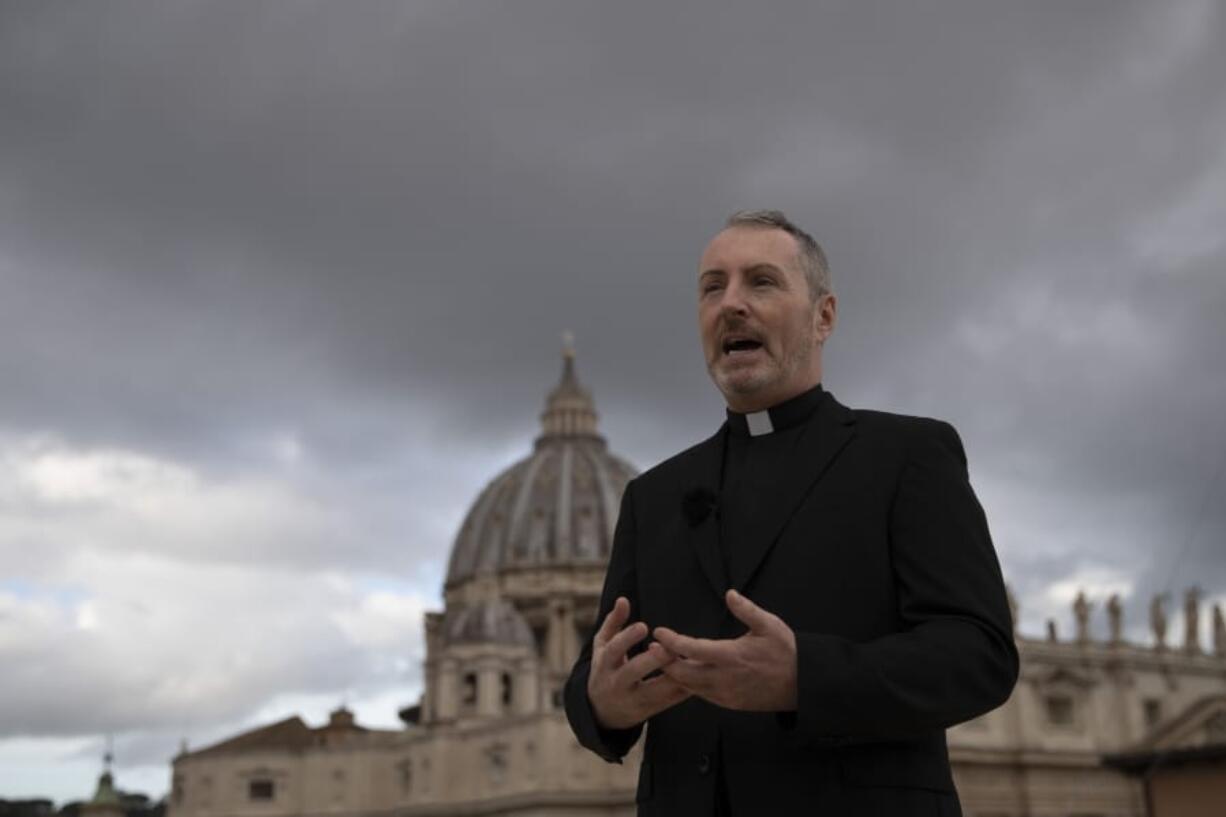 In this Monday, Dec. 9, 2019 photo, Monsignor John Kennedy, the head of the Congregation for the Doctrine of the Faith discipline section, speaks during an interview on the terrace of the section&#039;s offices at the Vatican. &quot;We&#039;re effectively seeing a tsunami of cases at the moment, particularly from countries where we never heard from (before),&quot; Kennedy said, referring to allegations of abuse that occurred for the most part years or decades ago.