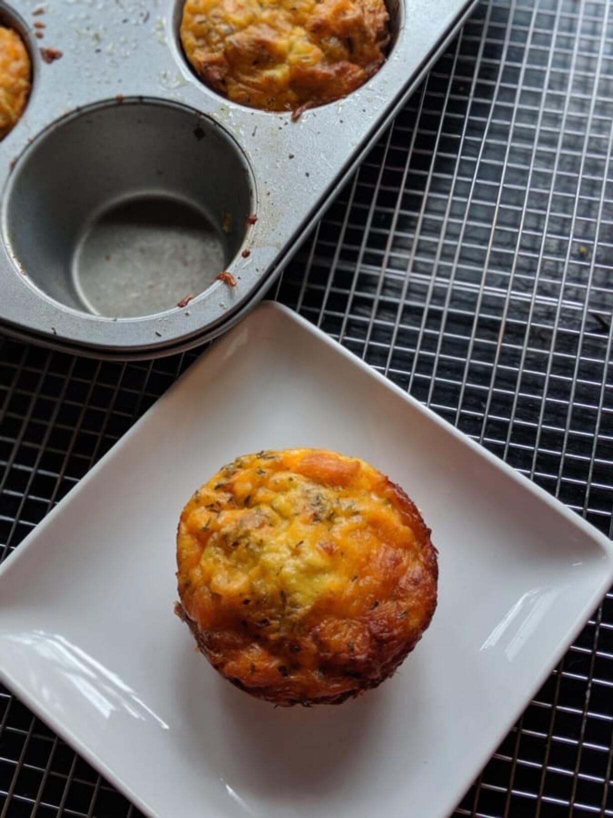 Mini sweet potato and apple casseroles are just as good for lunch as breakfast.