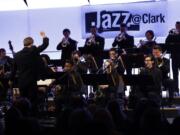 Doug Harris, music instructor and director of Clark College&#039;s annual jazz festival, conducts last year&#039;s Clark College Jazz Ensemble. &quot;We&#039;re adding a big education component this time,&quot; he said of the 2020 festival.