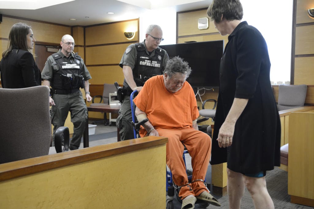 Robert Breck, 80, appears in Clark County Superior Court in October.