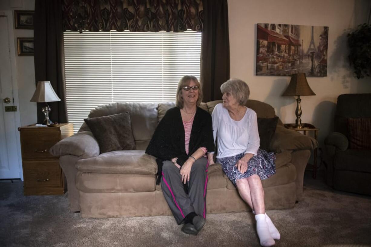 DeAnn Forde, left, poses for a photo with her mother, LeRae Brigham, on Monday afternoon, Dec. 24, 2019.