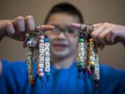 Keoni has sold more than 100 keychains to help raise money for unpaid school lunch debt his school.