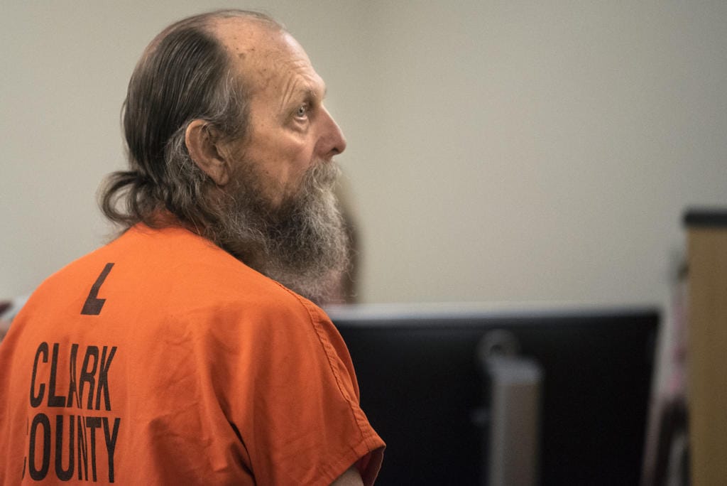 Suspected serial killer Warren L. Forrest appears in Clark County court on Monday Jan. 6, 2020, to face a new murder allegation in the death of 17-year-old Martha Morrison.