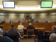 The Vancouver City Council gathers for its first meeting of 2020 — before the pandemic — at Vancouver City Hall in January.