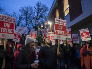 Strike at Clark College photo gallery