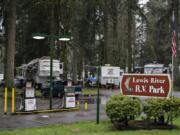 The Lewis River RV Park sits on the north bank of the Lewis River east of Woodland. The park&#039;s total number of residents often fluctuates, but it is generally estimated to be about 60 families.