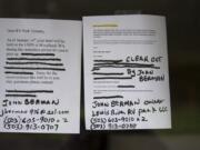 Notices sent to tenants last week stated that ownership of the park had been transferred to Jerry Reeves and directed residents to contact Reeves for more information. Copies of those notices posted in the windows of the shuttered RV park general store had Reeves&#039; contact information crossed out and replaced with contact information for the previous owner, John Berman.