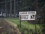 Power lines run along the exterior of the property for the Lewis River Country Store &amp; RV Park in Woodland on, Jan. 22, 2020.