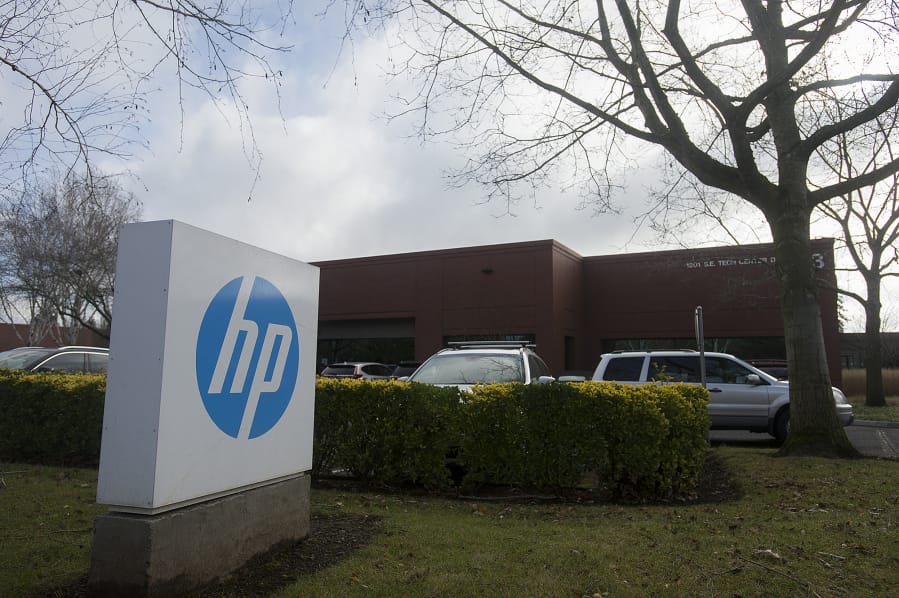 The Hewlett-Packard facility in Columbia Tech Center is seen Monday morning, Dec. 9, 2019.