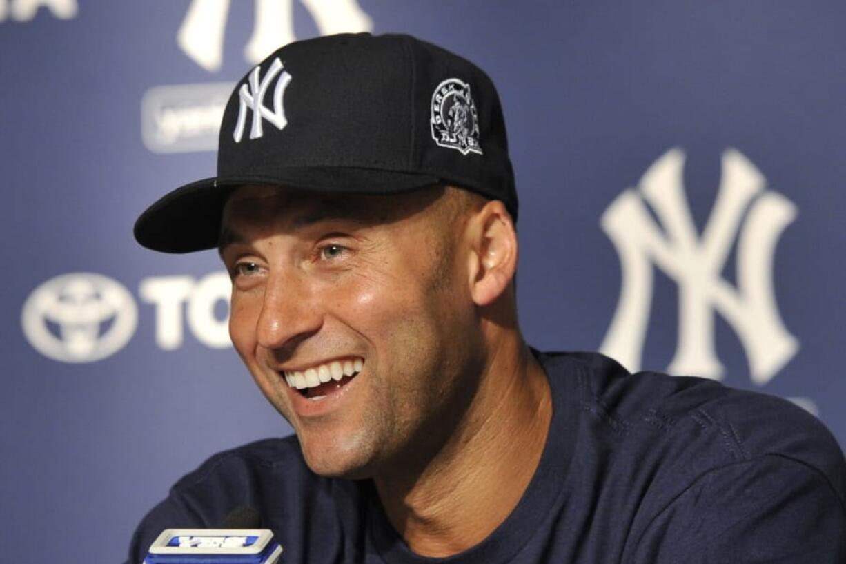 New York Yankees&#039; Derek Jeter was elected to the Baseball Hall of Fame with 99.7 percent of the vote, announced Tuesday, Jan. 21, 2020.
