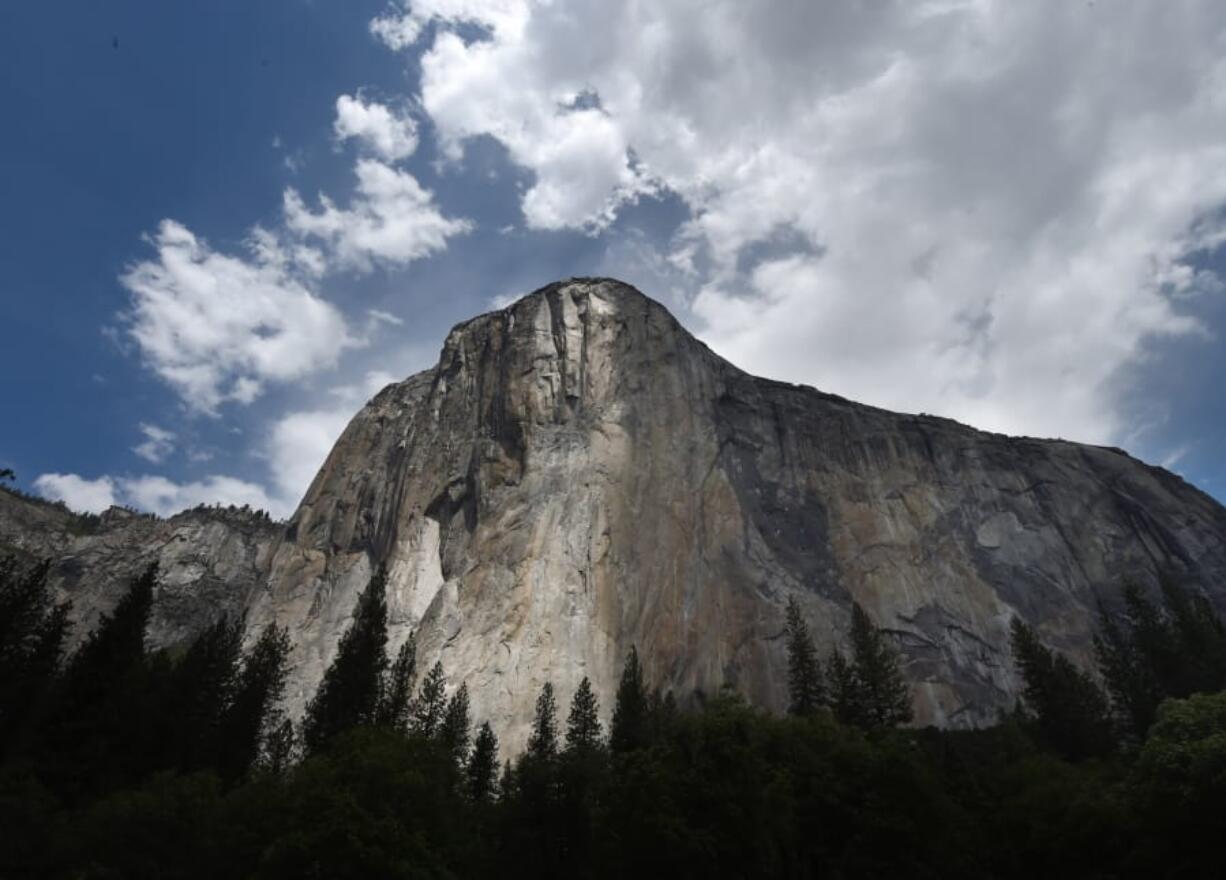 Horsetail Fall over the eastern edge of El Capitan can glow golden or orange at sunset from mid- to late-February when its water is flowing and skies are clear.