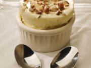 A Grand Marnier Frozen Souffle with French Pralines on January 8, 2020. (J.B. Forbes/St.