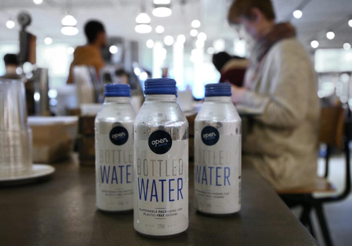 Revival Food Hall sells Open Water exclusively as its packaged water. The water is packaged in aluminum bottles instead of plastic.