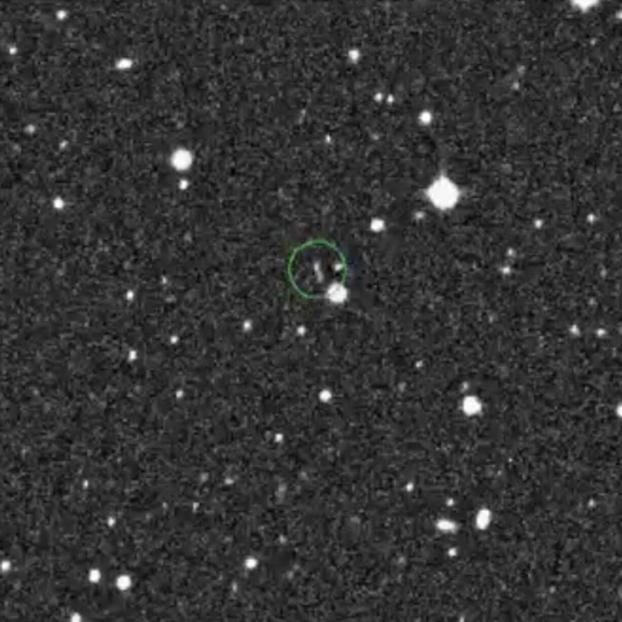 One of the discovery images of the object designated 2020 CD3, a new possible natural -- and temporary -- moon for Earth.