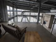 A small loft on the third floor of the Black Pearl event center in Washougal offers sweeping views of the Columbia River.