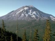 Mount St. Helens on May 17, 1980, the day before a massive eruption killed 57 people, as viewed from what came to be known as Johnston Ridge, about 6 miles from the volcano. Washington State Parks is collecting oral and written histories for an exhibit this year marking the 40th anniversary of the catastrophic eruption.