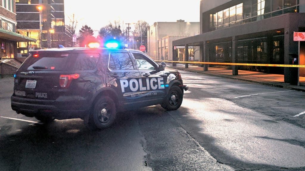 Vancouver Police closed streets near Washington and 11th in downtown Vancouver Monday morning for the investigation of a stabbing.