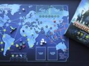 The Pandemic board game was created by Matt Leacock, published by Z-Man Games. Players work together to stop the spread of an infectious disease around the globe.