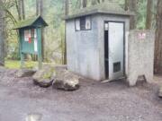 The WDFW reports vandalism and trash dumping as two of the reasons they are considering closing the Three Mile Launch. The vault toilet, which sports bullet holes in its door, has been heavily abused over the years.