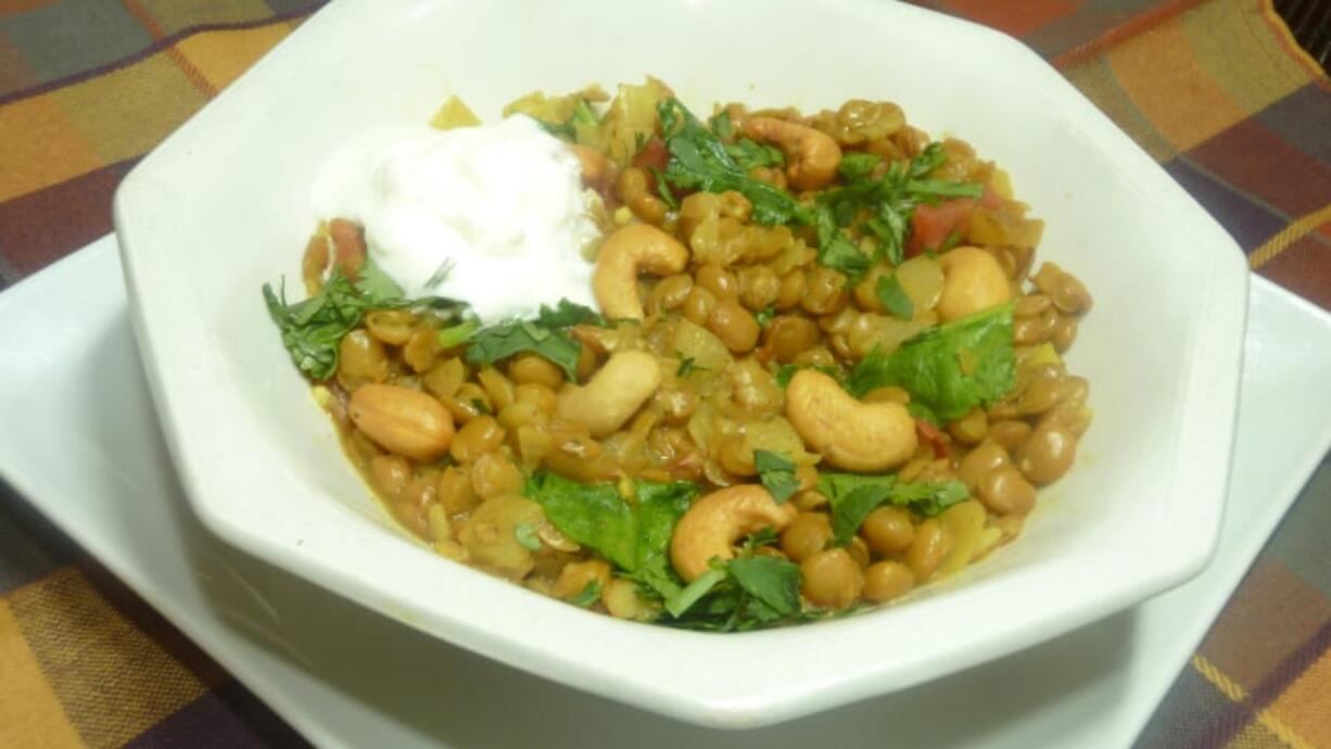 Lentil Curry and Cashews (Linda Gassenheimer/TNS)