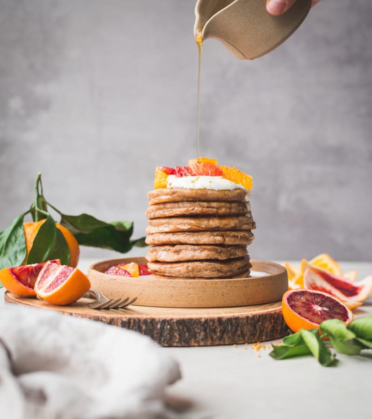 No dairy products are required for Rachel Conners&#039; Fluffy Vegan Pancakes, from &quot;Bakerita.&quot; (Rachel Conners/TNS)