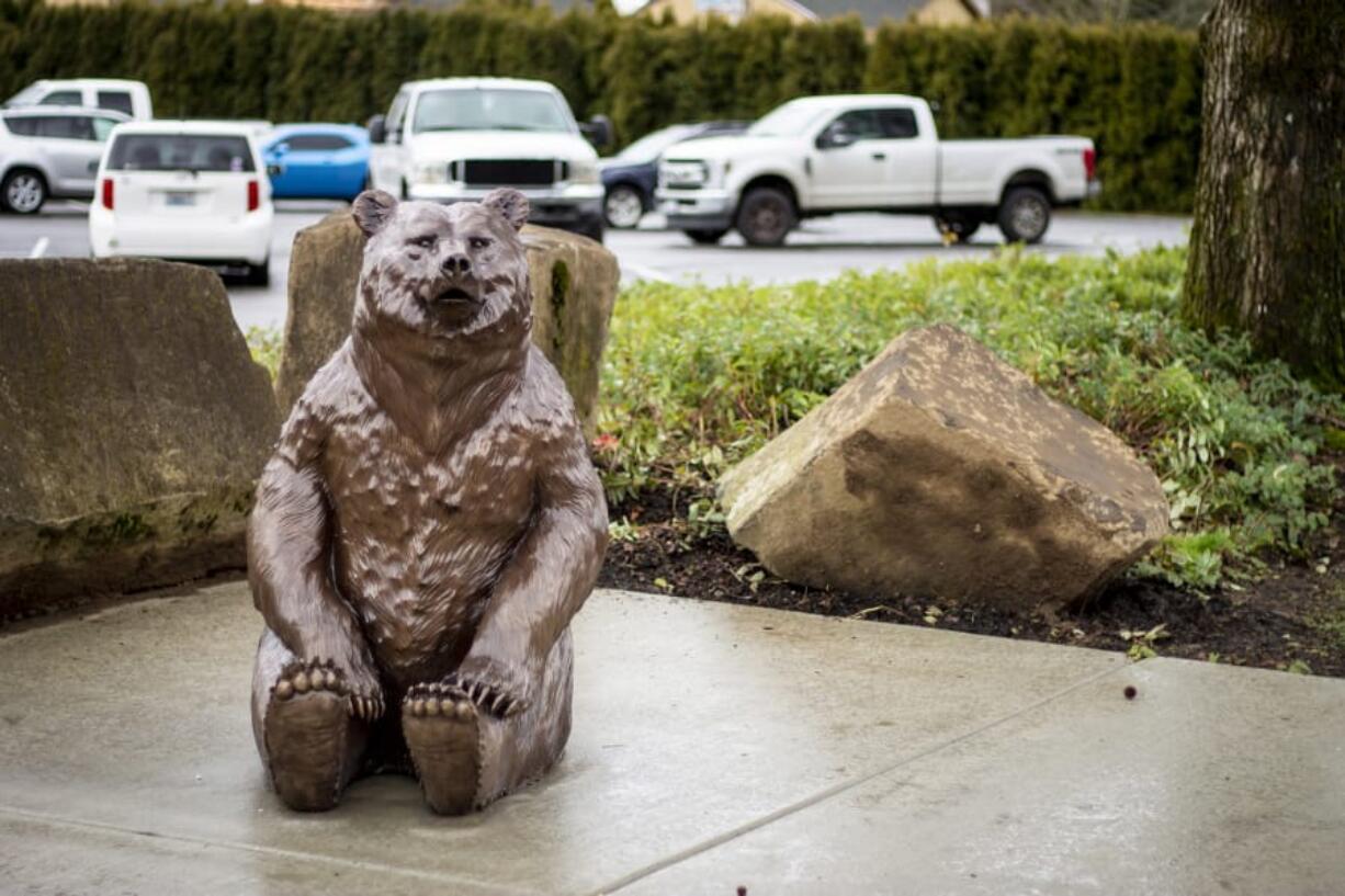 &quot;Dreaming,&quot; a bronze bear sculpture by Heather Soderberg, will be welcomed to Washougal on March 7 with a public dedication ceremony.