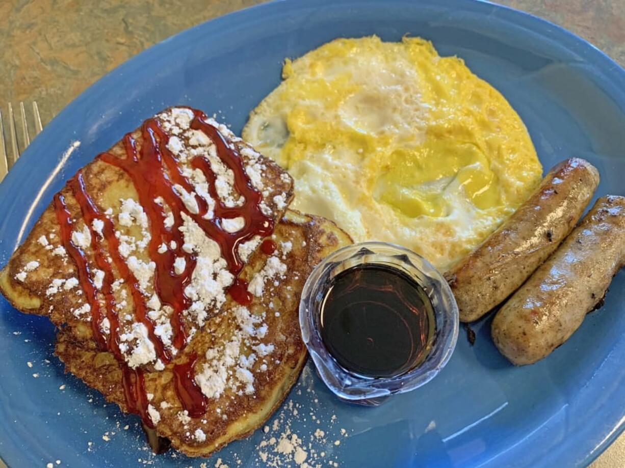 French Toast Combo at Kitchen Table Cafe.