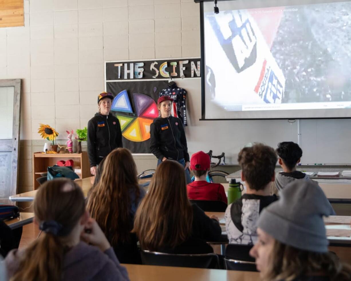 BATTLE GROUND: Students gathered for 35-minute sessions with presenters for Career Day at Columbia Adventist Academy.