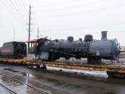 A vintage steam locomotive, the SP&amp;S 539, runs through Vancouver on itÕs route from the Grand Canyon to its future home at the Port of Kalama on March 6, 2020. The vintage locomotive spent 40 years in Esther Short Park before it was removed 20 years ago as part of the park's renovation.