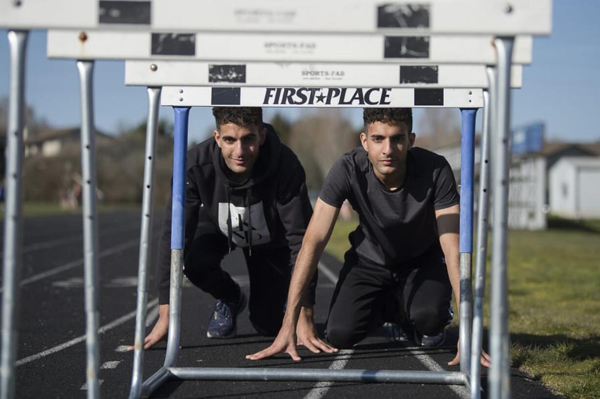 Mountain View senior David McAndie, right, says of his twin brother James: &quot;We don&#039;t run against each other, we run with each other.