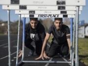 Mountain View senior David McAndie, right, says of his twin brother James: &quot;We don&#039;t run against each other, we run with each other.