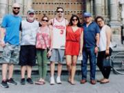 Heidi Marshall, third from left, poses with her family.