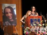 Nikki Kuhnhausen's memorial was held at Clark College on Sunday evening March 1.