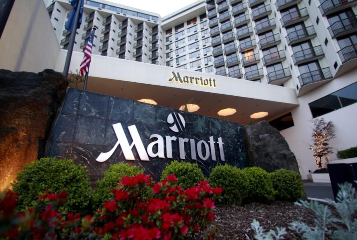 FILE - This April 20, 2011 file photo shows Portland Marriott Downtown Waterfront in Portland, Ore.  Marriott says guests&#039; names, loyalty account information and other personal details may have been accessed in the second major data breach to hit the company in less than two years. The world&#039;s largest hotel company says on Tuesday, March 31, 2020, approximately 5.2 million guests may have been affected.