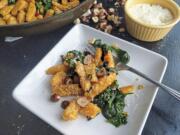 Sweet potato gnocchi with brown butter, hazelnuts and Parmesan.