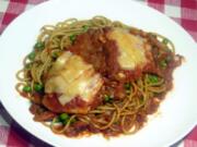 Easy Chicken Parmesan with Spaghetti and Peas (Linda Gassenheimer/TNS)