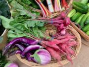 Vegetables from Flat Tack Farm.