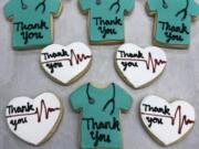 Carol Anderson ordered cookies from Chandelier Bakery to be delivered to workers at PeaceHealth Southwest Medical Center.