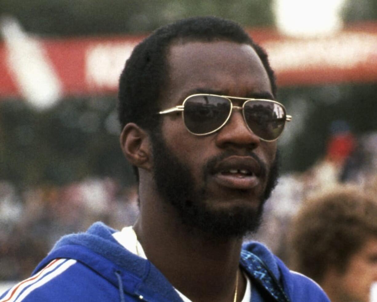 This 1979 file photo shows Edwin Moses, 400-meter gold Olympic medalist. Forty years ago this weekend, the U.S. Olympic Committee voted to boycott the 1980 Moscow Games. Moses called the whole ordeal horrible.