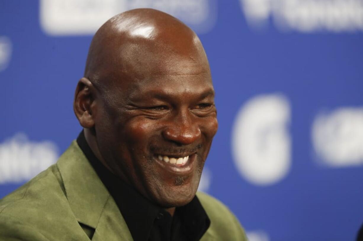 Former basketball superstar Michael Jordan, pictured on Friday, Jan. 24, 2020.