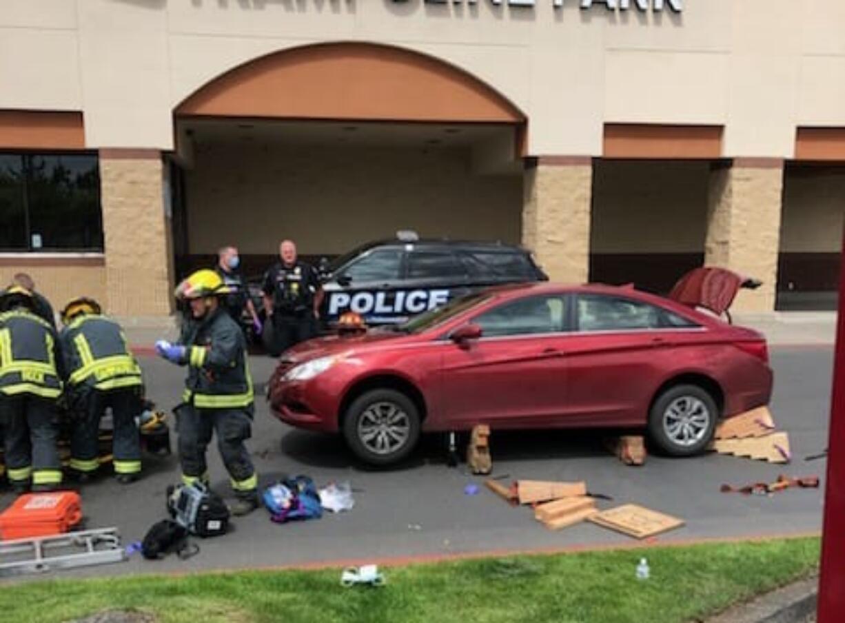 Vancouver Fire Department crews were dispatched Wednesday to a shopping center parking lot at 5000 E. Fourth Plain Blvd., after a car struck a man, pinning him underneath. Vancouver police later said the man, who was skateboarding, was intentionally run over and died of his injuries. The driver, identified by police as Joshua L. Jones, was arrested on suspicion of second-degree murder.