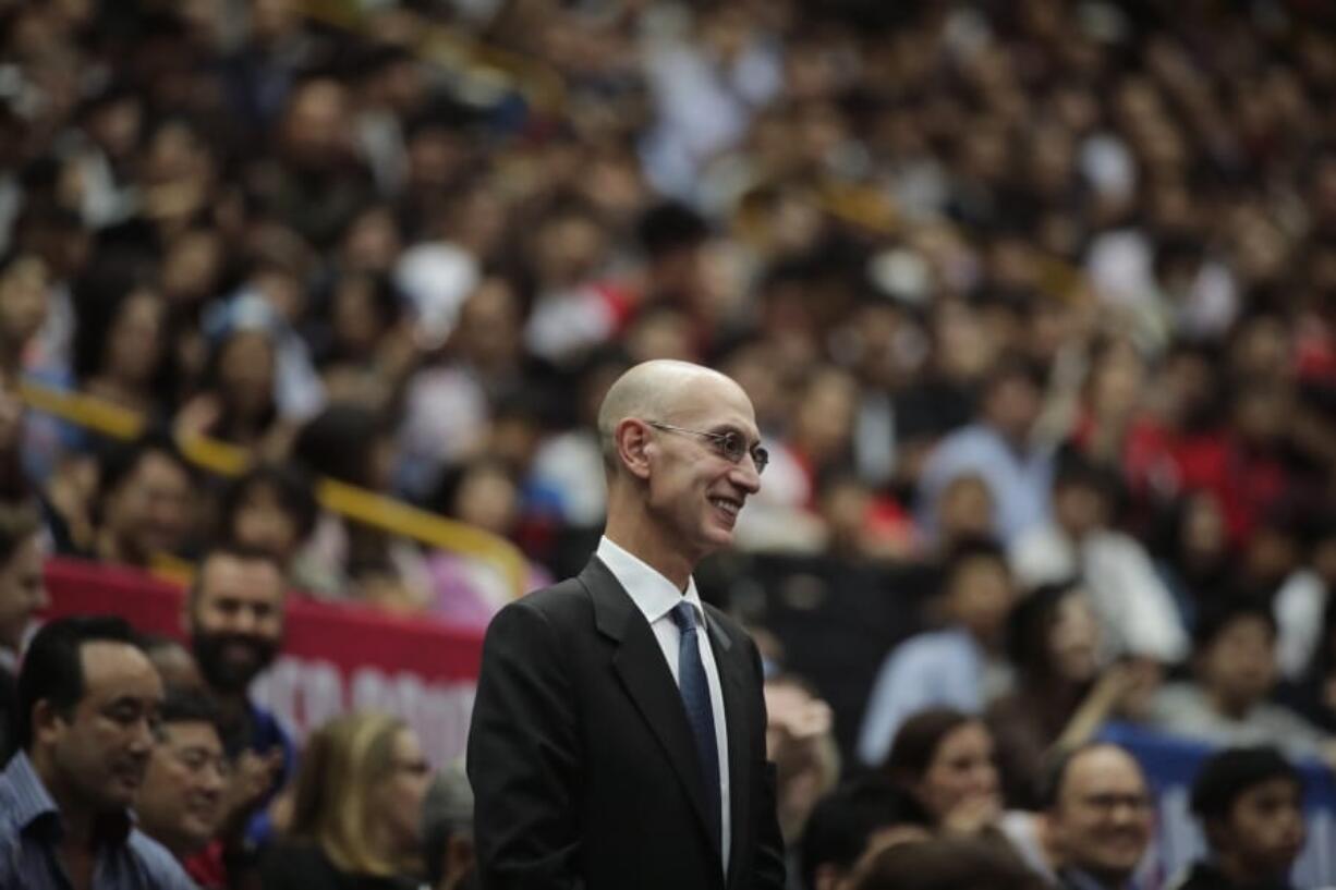 NBA Commissioner Adam Silver has said the league is considering all options, best-case, worst-case and countless ideas in between, as it tries to come to grips with the coronavirus pandemic. (AP Photo/Jae C.