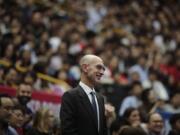 NBA Commissioner Adam Silver has said the league is considering all options, best-case, worst-case and countless ideas in between, as it tries to come to grips with the coronavirus pandemic. (AP Photo/Jae C.