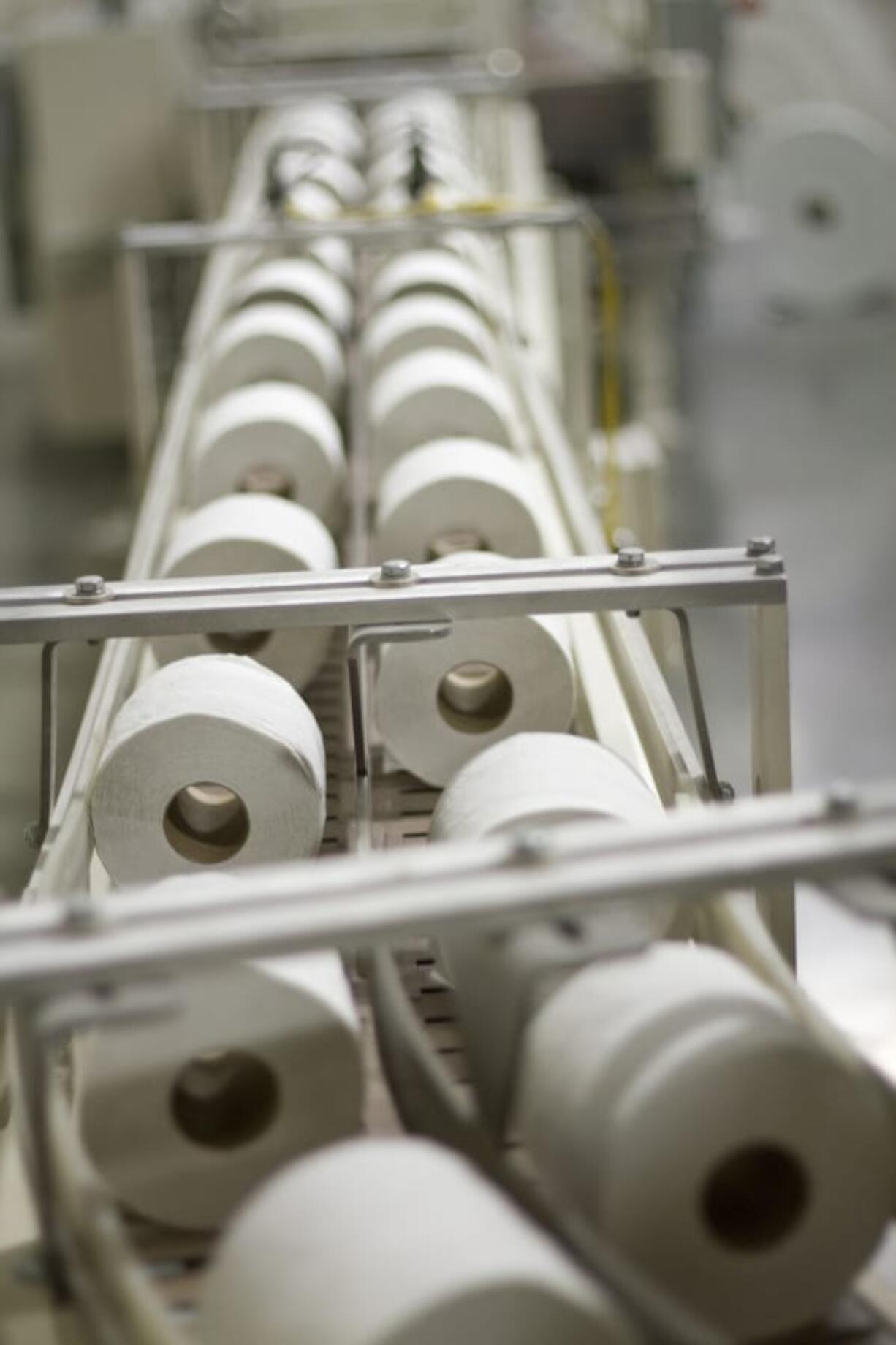 Toilet paper at Woodland-based American Paper Converting Inc.