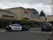 Vancouver Police respond to reported stabbing at Wilco on Friday afternoon.