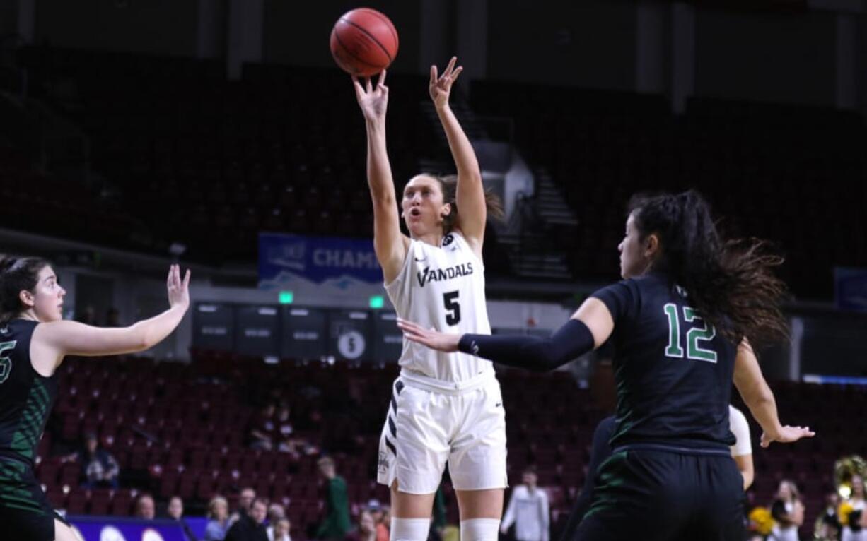 Washougal High grad Beyonce Bea appeared in all 31 games for Idaho, averaging 12.6 points and 5.8 rebounds for the Vandals (22-9).